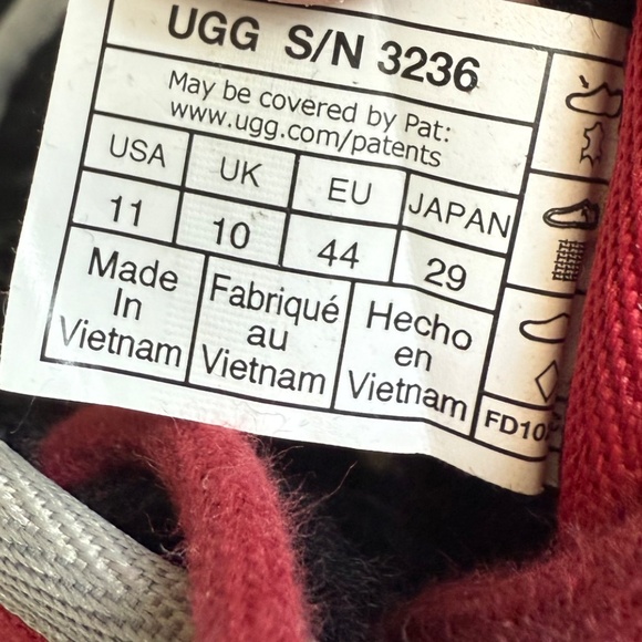 UGG Australia‎ Neumel Red Boots for Men, Size 11 main image 5